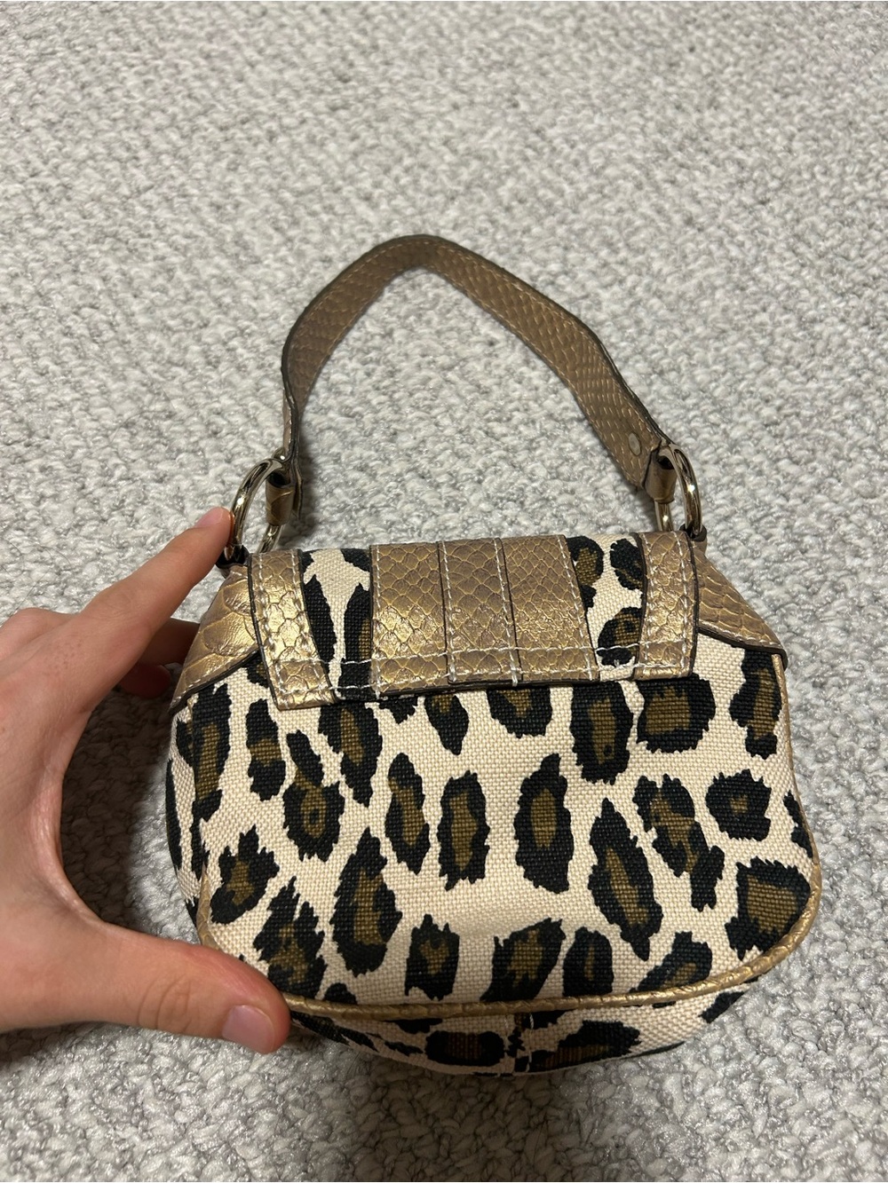 Guess Leopard-Pattern Mini Bag - Picture 2 of 4
